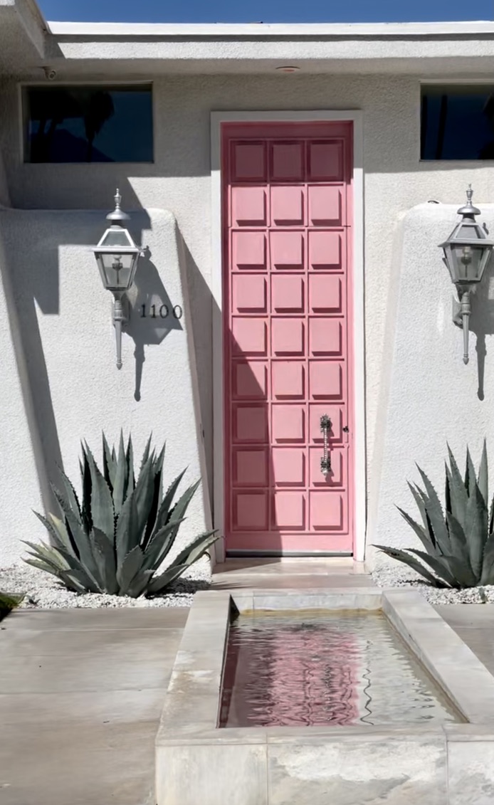The Colorful Doors of Palm Springs - Pink Door